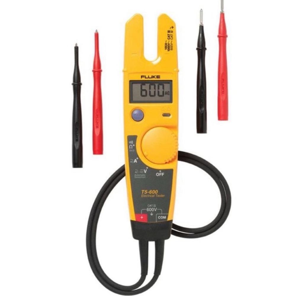 NIB Fluke T5-600 Voltage Continuity and Current Tester Detachable SlimReach Tips